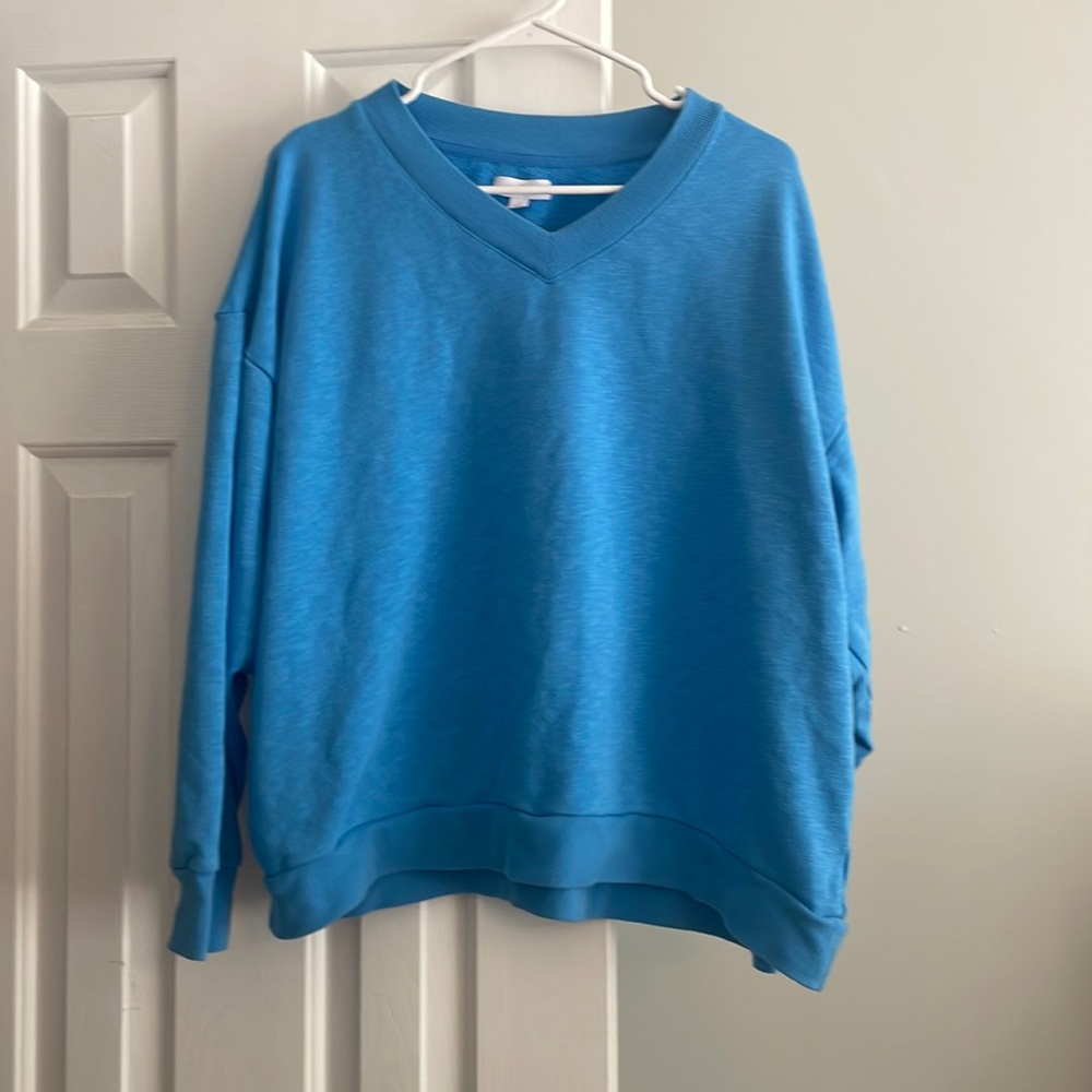 Blue V-Neck Sweater